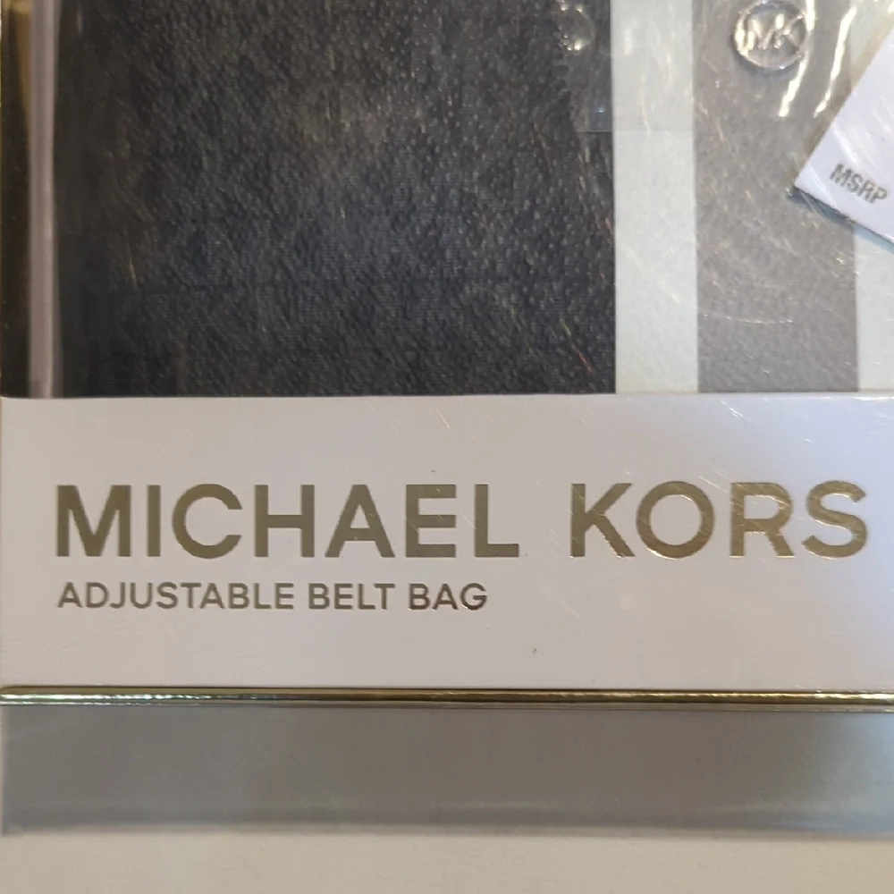 Michael Kors adjustable Black Belt Bag NWT